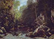 Gustave Courbet Le ruisseau noir France oil painting artist